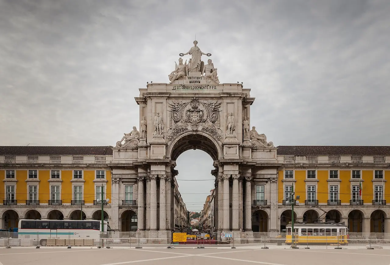 Arco da Rua Augusta, na Praça do Comércio, em Lisboa
