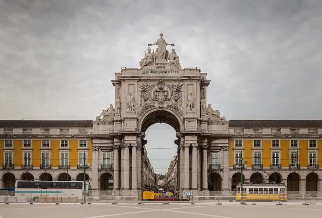 Arco da Rua Augusta, na Praça do Comércio, em Lisboa