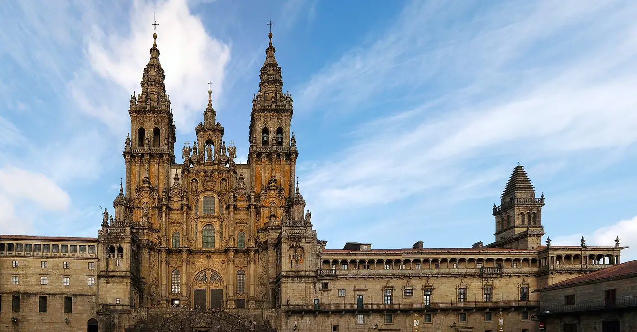 Obradoiro-Fassade der Kathedrale von Santiago de Compostela