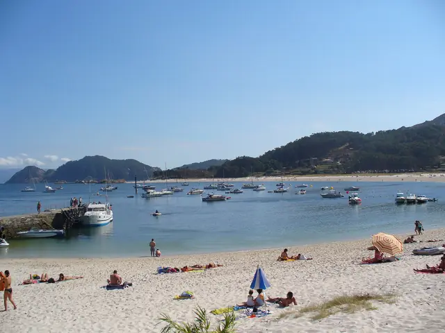Praia de Rodas nas Ilhas Cíes, ao largo de Vigo
